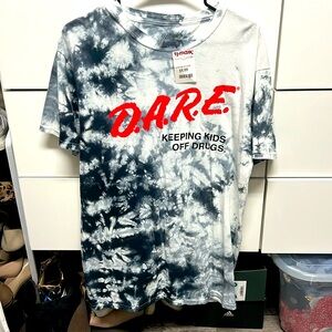 Black and White Tie Dye TShirt